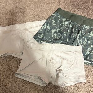 American Eagle Outfitters Camo and Light Grey Boxer Briefs